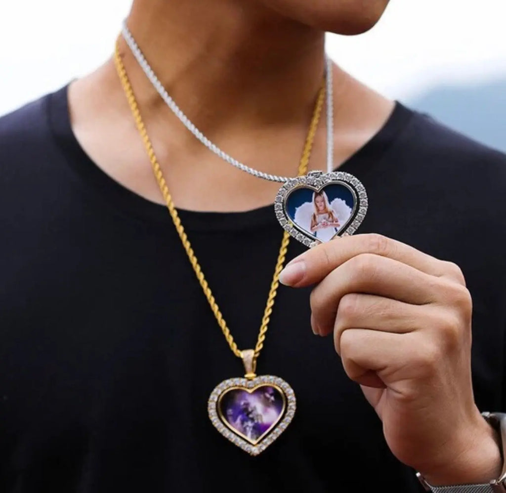 quirlux - Heart Rhinestone Pendant Layered Necklace | YesStyle